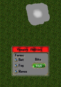 Player cursed as a Vampire
