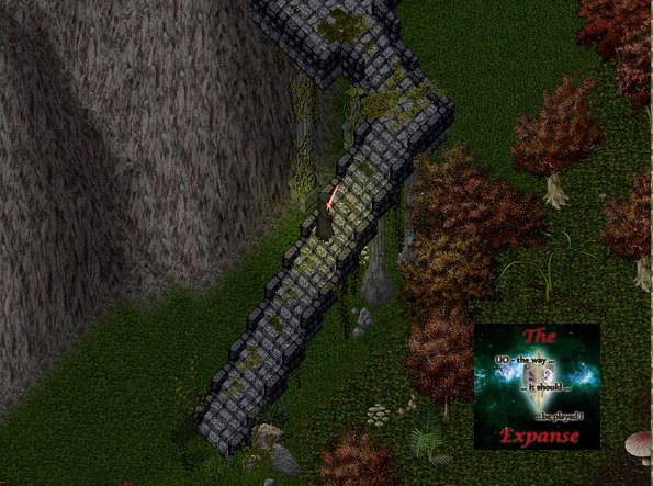 Evil Dead(tm) (location) - The long staircase to the Haunted House path (exterior)